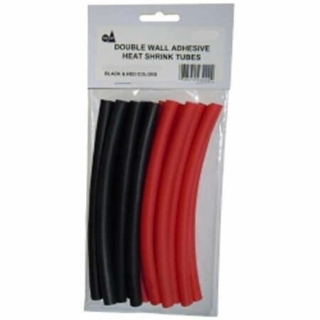 TOOL 23224 Shrink Tubes 0.5 in. Double Wall - Red & Black - 6 ft. TO3532204